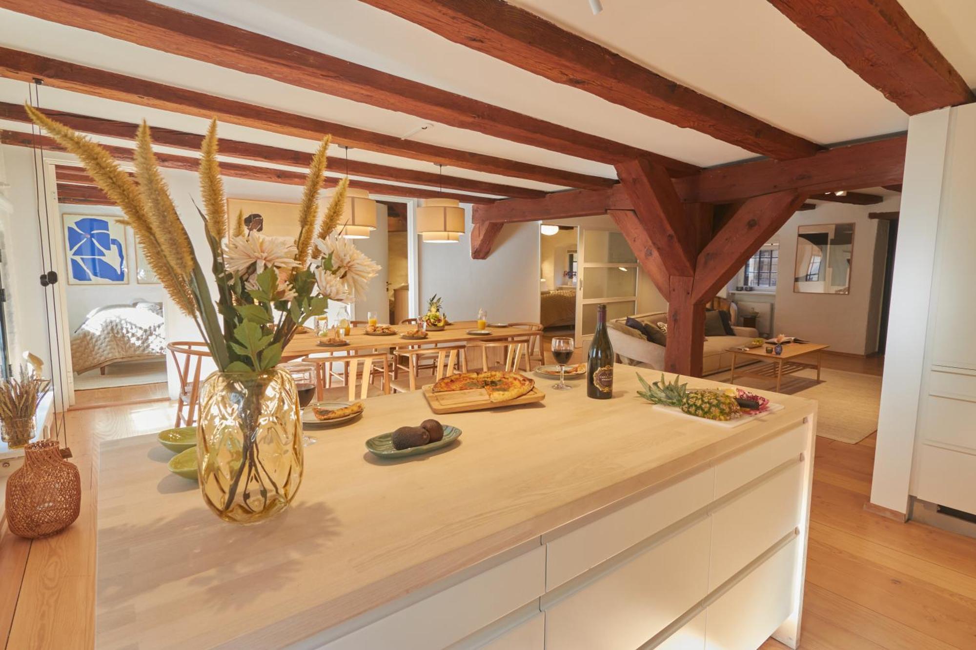 Warm 3br Loft With Exposed Beams Appartement Copenhague